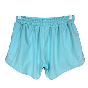 Lululemon Hotty Hot Shorts High Rise Lined 4” Icing Blue W7AVGT Women's 8